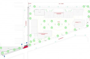 Costruzione di Piazza Gronchi in Orta Nova